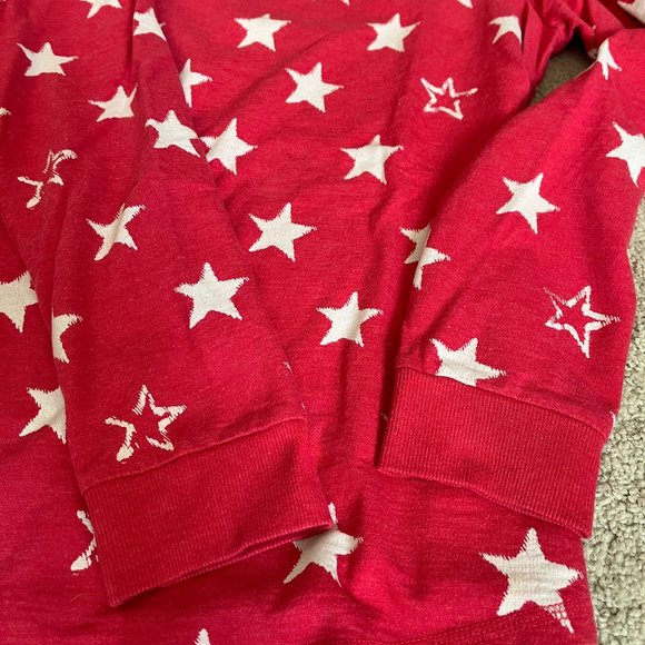 Sonoma Long Sleeve Top *Red w/ White Stars* EUC | Size L | Patriotic - Picture 6 of 7